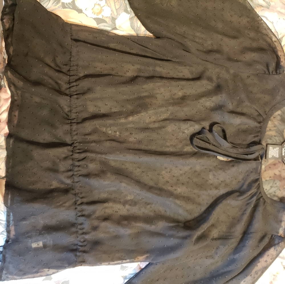Sheer black top